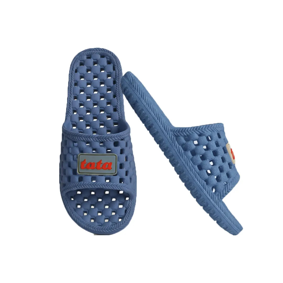 Waterproof bathroom slippers blue